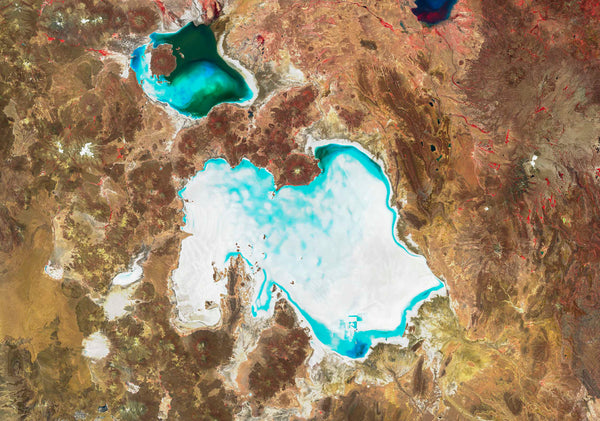 Satellietfoto van Salar de Uyuni – De Oneindige Spiegel van Bolivia
