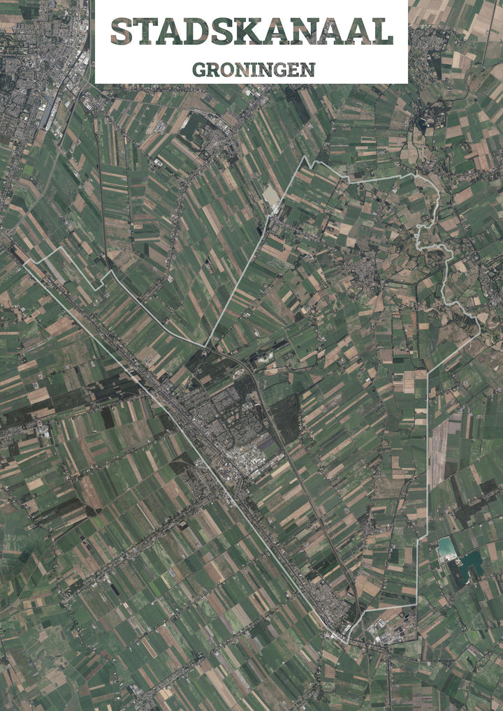 Luchtfoto van de gemeente Stadskanaal