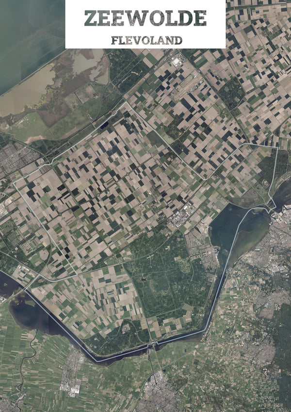 Luchtfoto van de gemeente Zeewolde