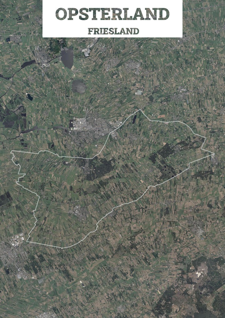 Luchtfoto van de gemeente Opsterland