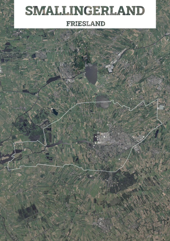Luchtfoto van de gemeente Smallingerland