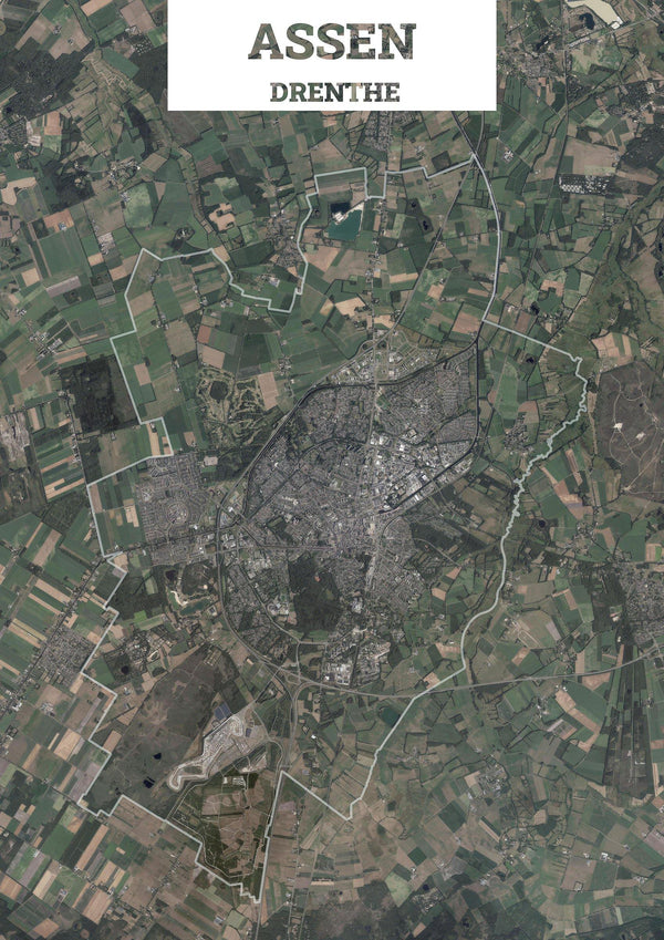 Luchtfoto van de gemeente Assen