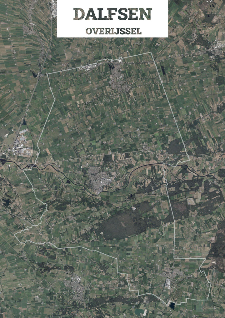Luchtfoto van de gemeente Dalfsen