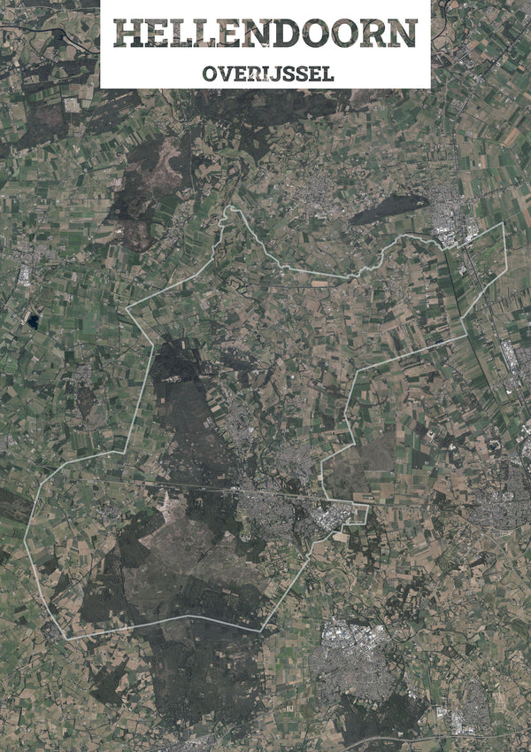 Luchtfoto van de gemeente Hellendoorn