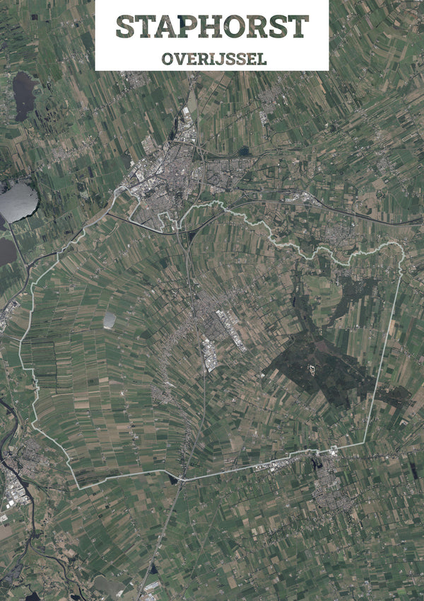 Luchtfoto van de gemeente Staphorst
