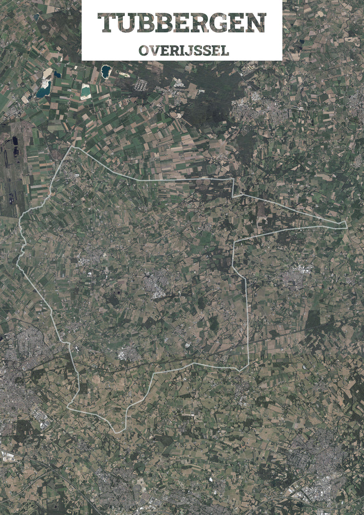 Luchtfoto van de gemeente Tubbergen