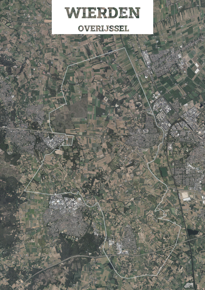 Luchtfoto van de gemeente Wierden