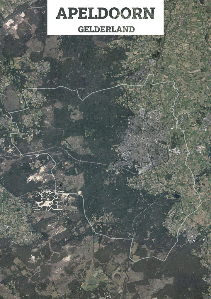 Luchtfoto van de gemeente Apeldoorn