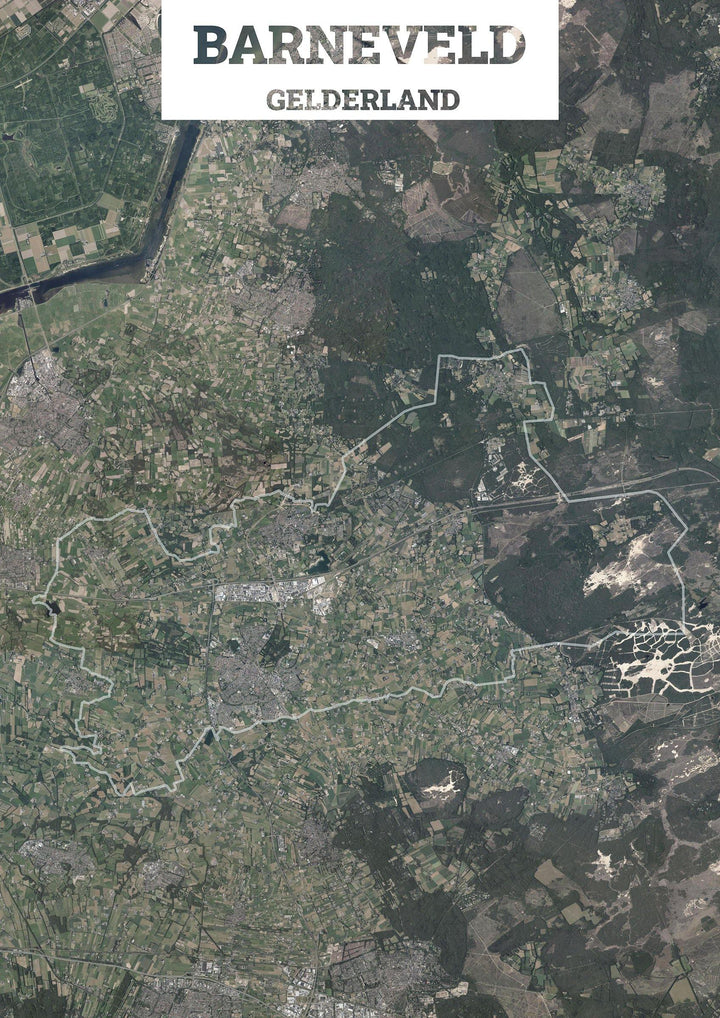 Luchtfoto van de gemeente Barneveld