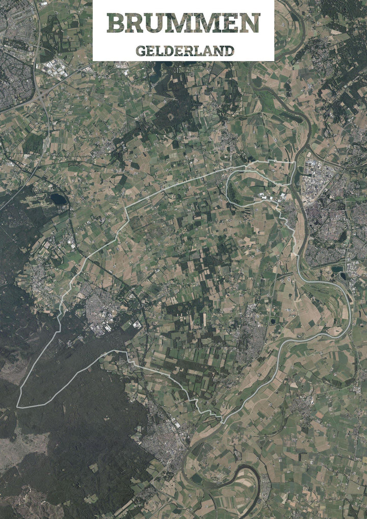 Luchtfoto van de gemeente Brummen