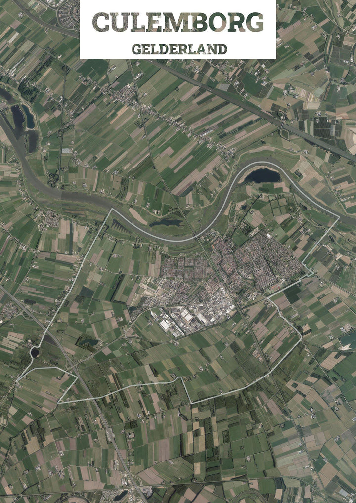 Luchtfoto van de gemeente Culemborg