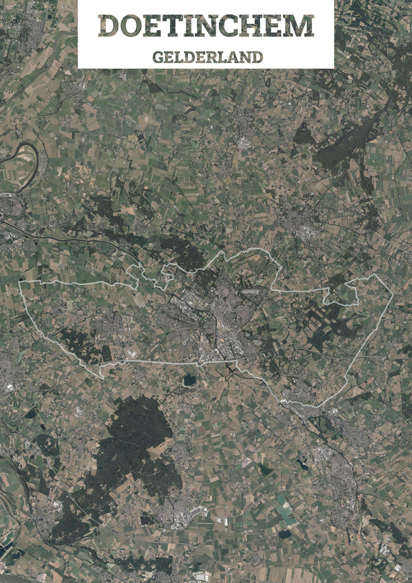 Luchtfoto van de gemeente Doetinchem