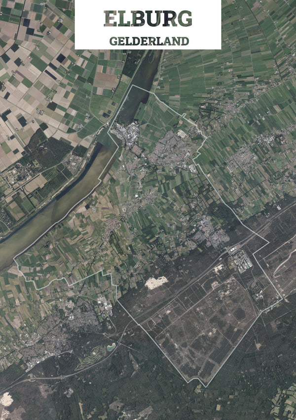 Luchtfoto van de gemeente Elburg