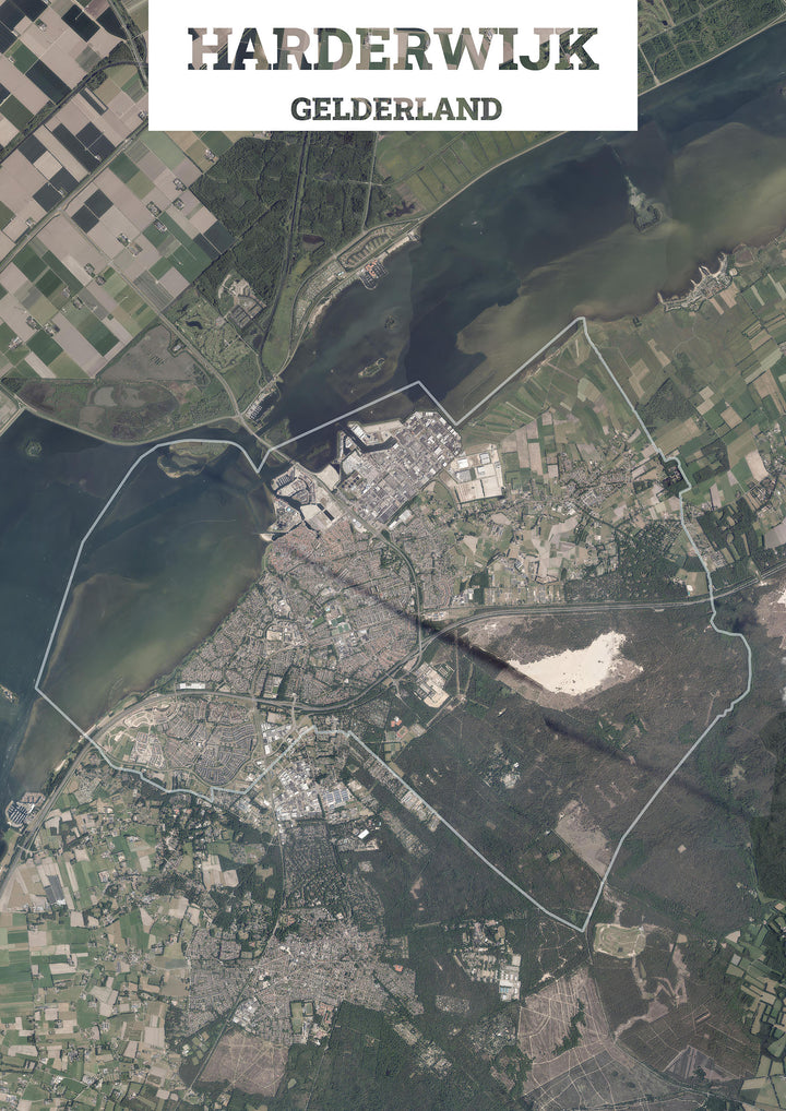 Luchtfoto van de gemeente Harderwijk
