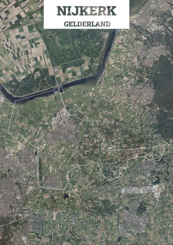 Luchtfoto van de gemeente Nijkerk