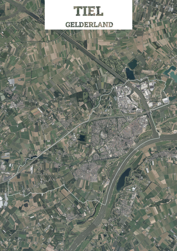 Luchtfoto van de gemeente Tiel