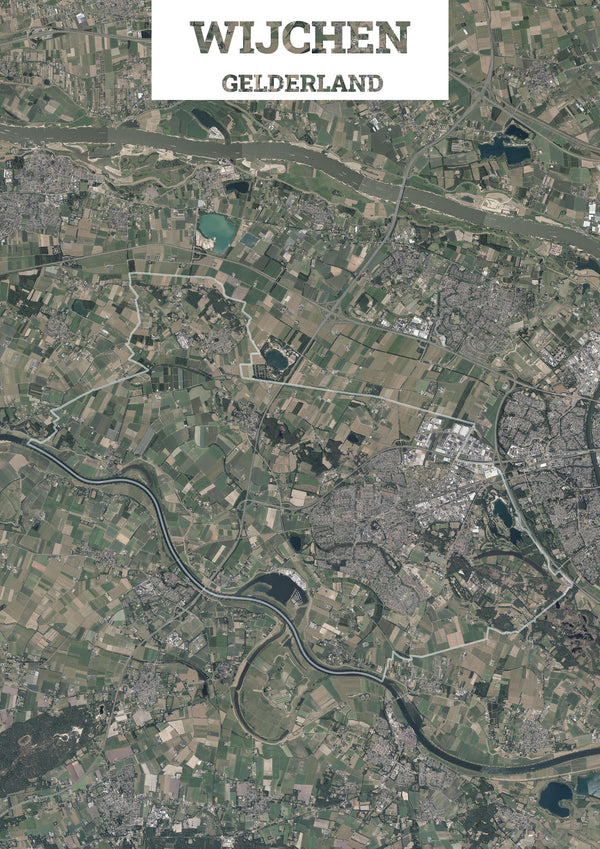 Luchtfoto van de gemeente Wijchen