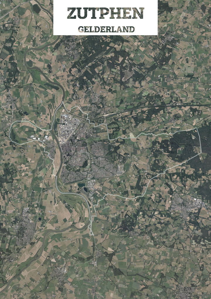 Luchtfoto van de gemeente Zutphen