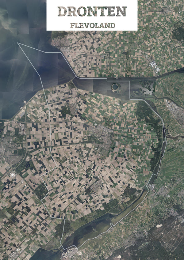 Luchtfoto van de gemeente Dronten