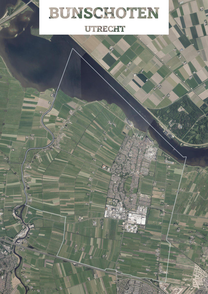 Luchtfoto van de gemeente Bunschoten