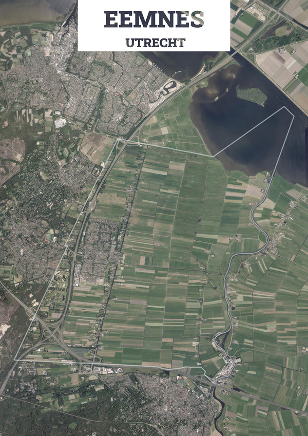 Luchtfoto van de gemeente Eemnes