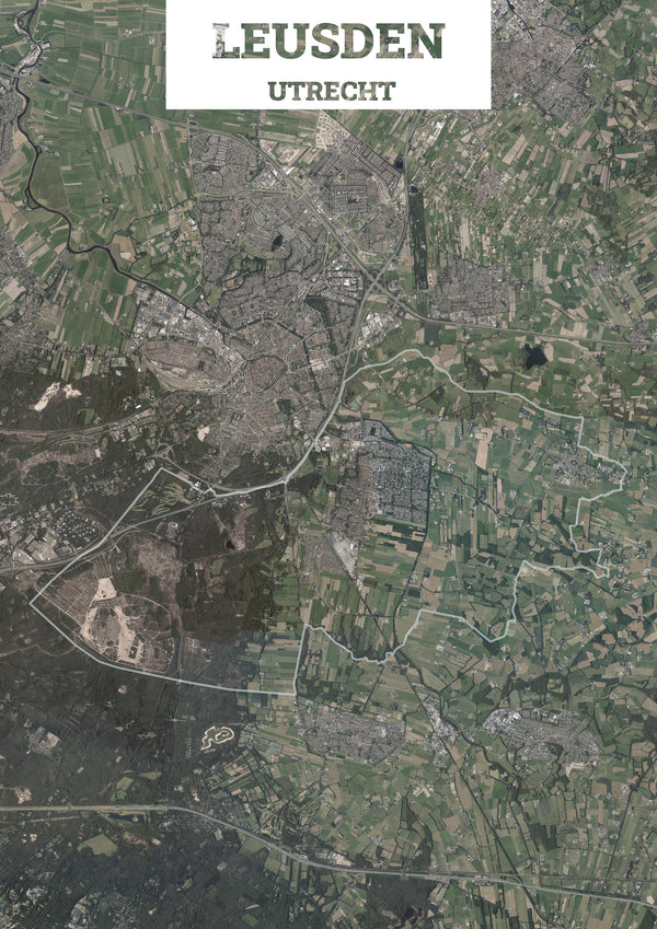 Luchtfoto van de gemeente Leusden