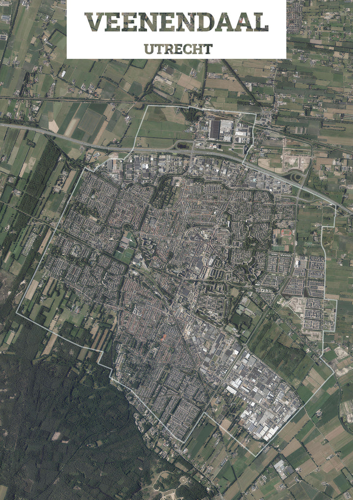Luchtfoto van de gemeente Veenendaal