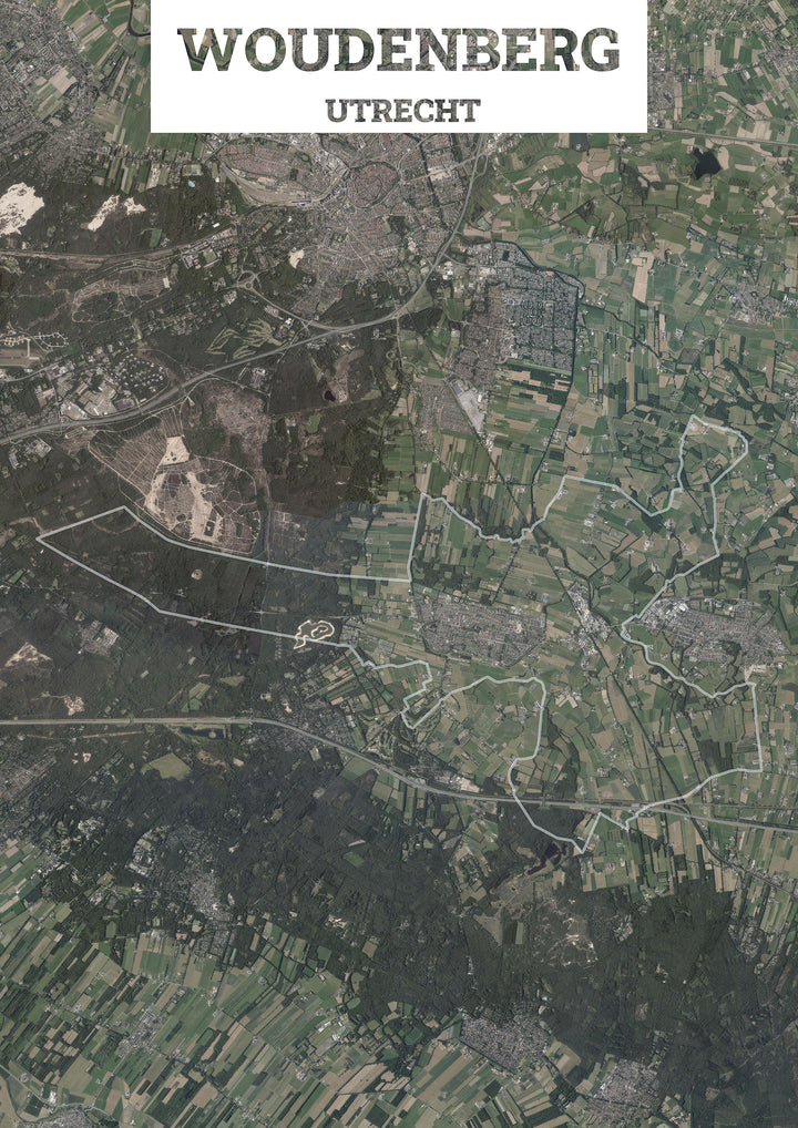 Luchtfoto van de gemeente Woudenberg