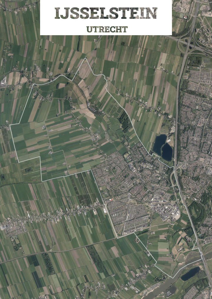 Luchtfoto van de gemeente IJsselstein