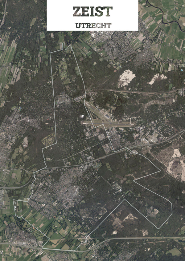 Luchtfoto van de gemeente Zeist