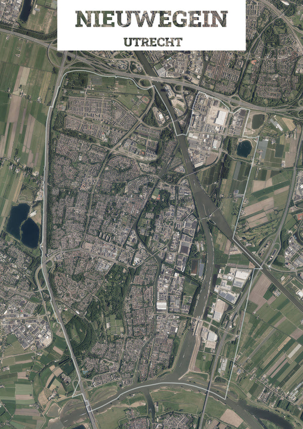 Luchtfoto van de gemeente Nieuwegein