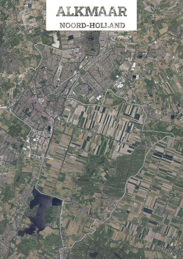 Luchtfoto van de gemeente Alkmaar