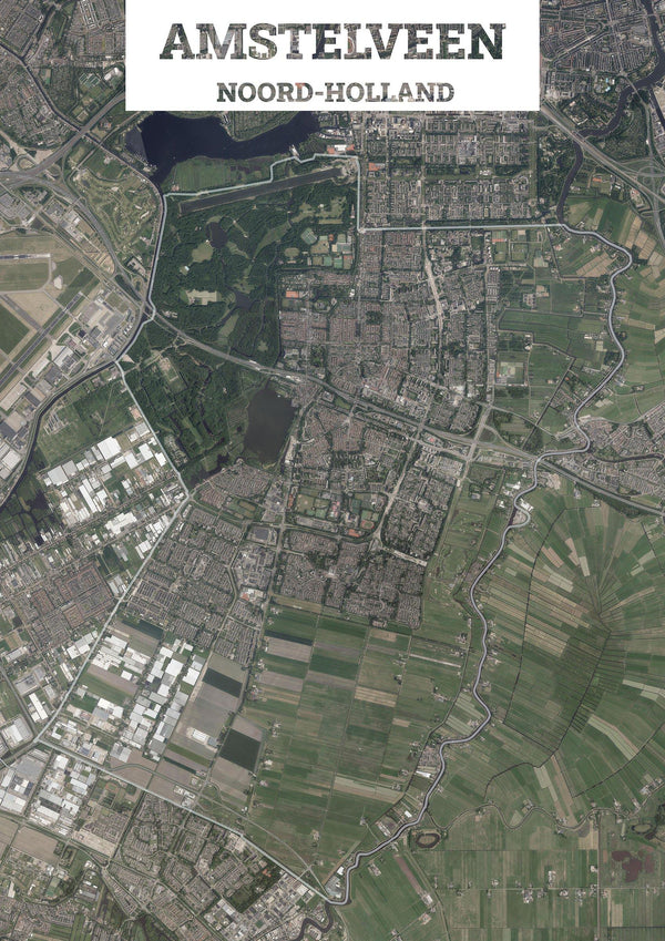 Luchtfoto van de gemeente Amstelveen