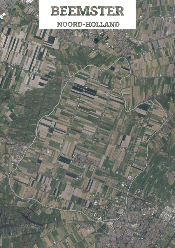 Luchtfoto van de gemeente Beemster