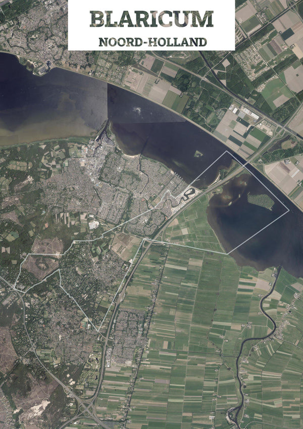 Luchtfoto van de gemeente Blaricum