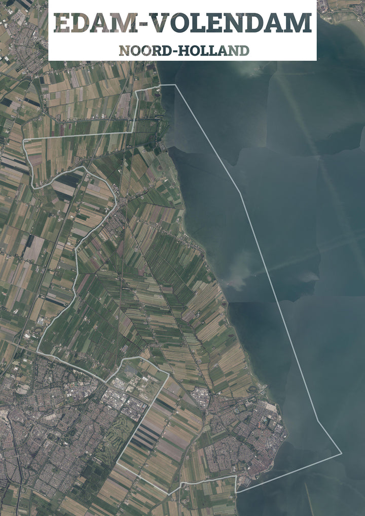 Luchtfoto van de gemeente Edam-Volendam