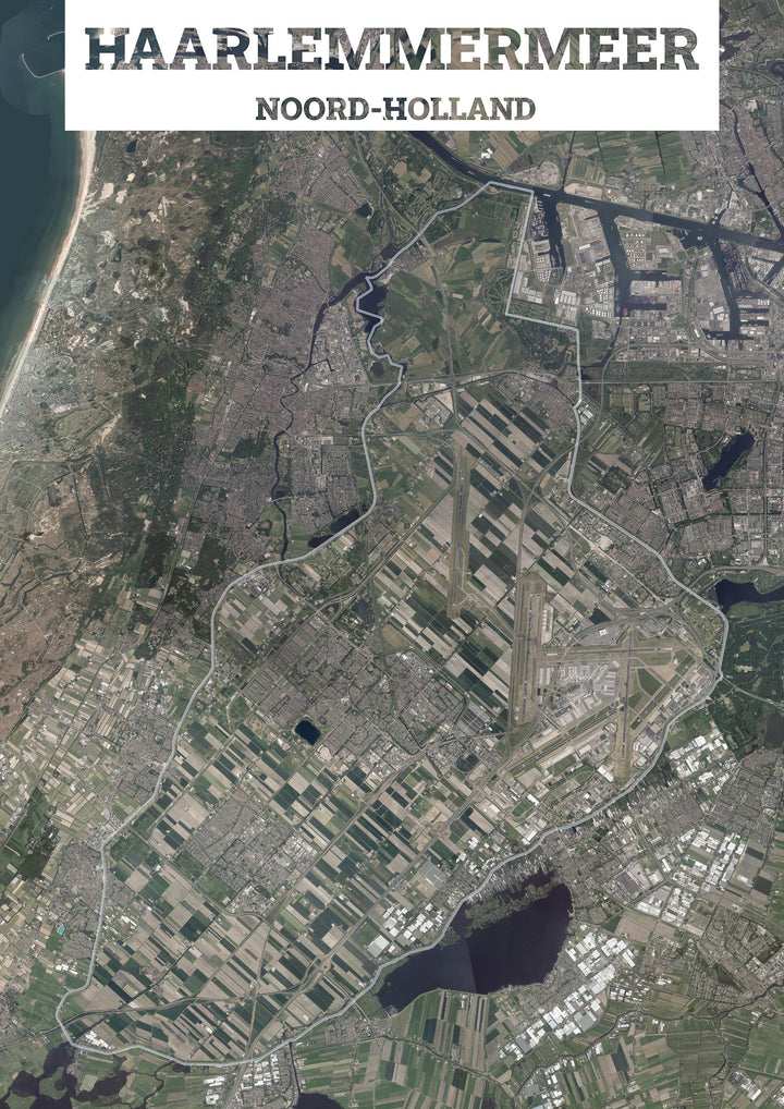 Luchtfoto van de gemeente Haarlemmermeer