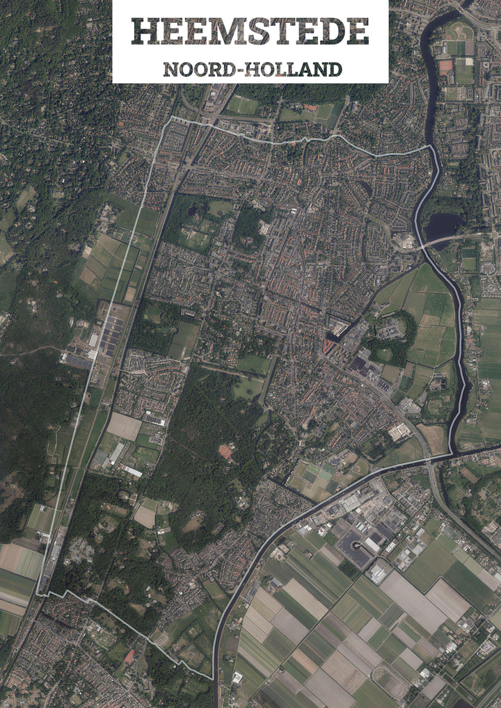 Luchtfoto van de gemeente Heemstede