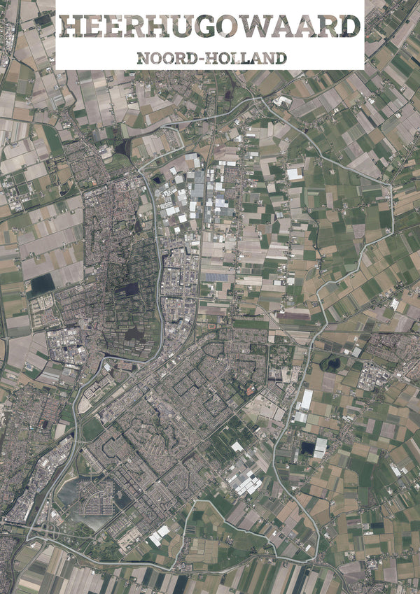 Luchtfoto van de gemeente Heerhugowaard