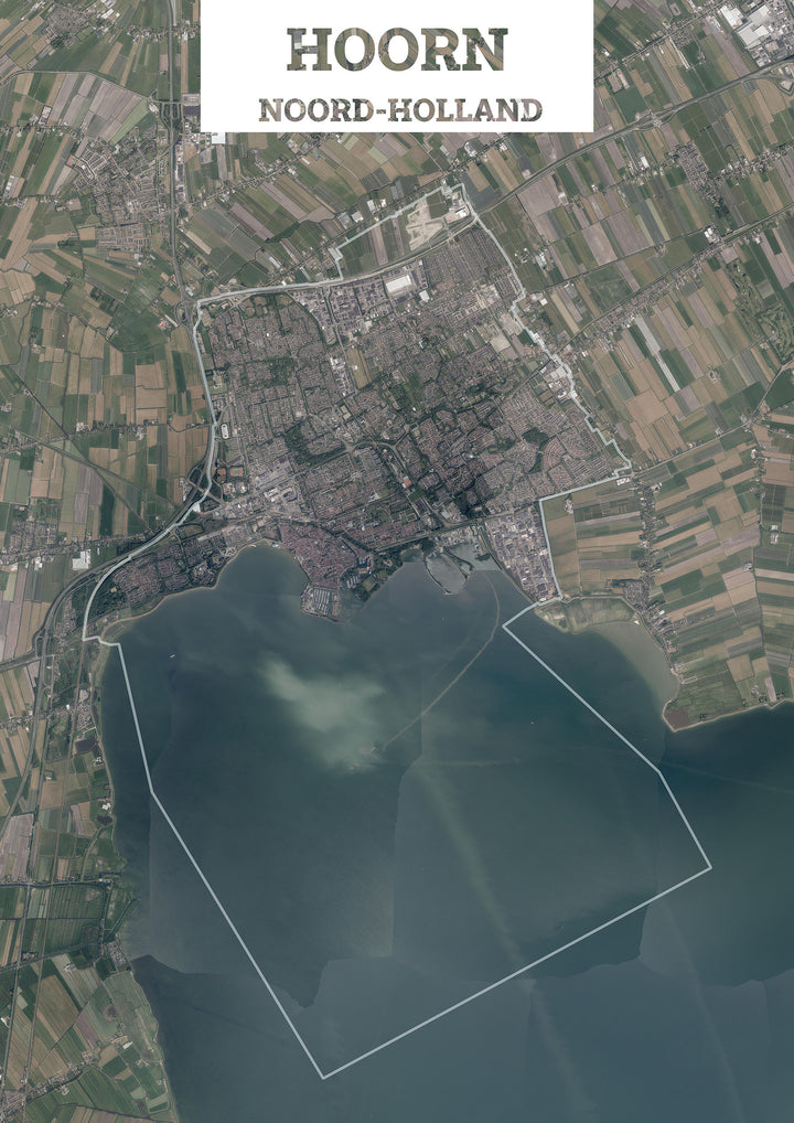 Luchtfoto van de gemeente Hoorn