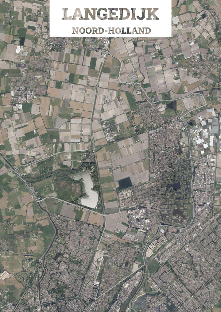 Luchtfoto van de gemeente Langedijk
