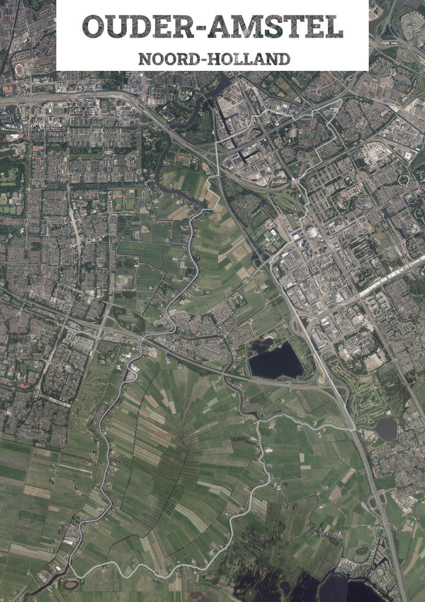 Luchtfoto van de gemeente Ouder-Amstel