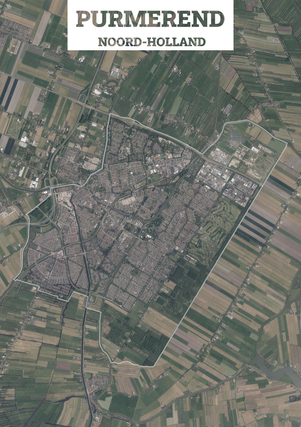 Luchtfoto van de gemeente Purmerend