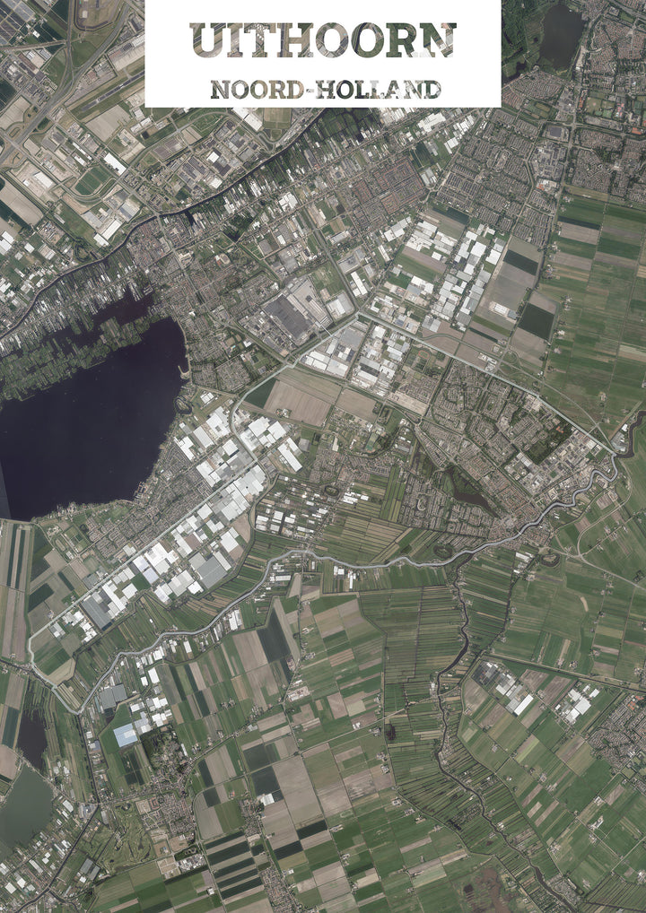 Luchtfoto van de gemeente Uithoorn