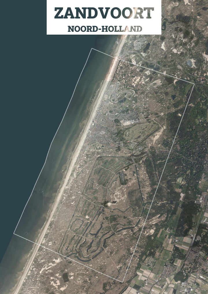 Luchtfoto van de gemeente Zandvoort