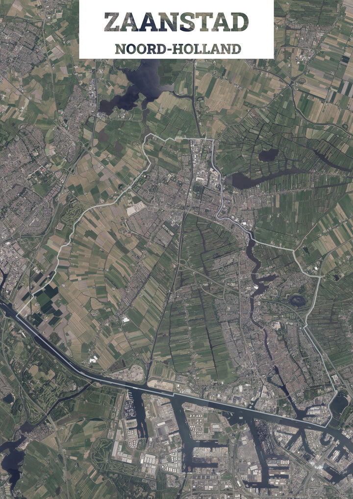 Luchtfoto van de gemeente Zaanstad