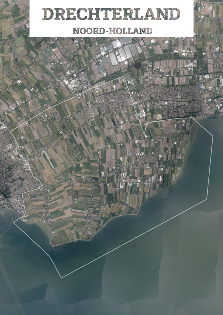 Luchtfoto van de gemeente Drechterland