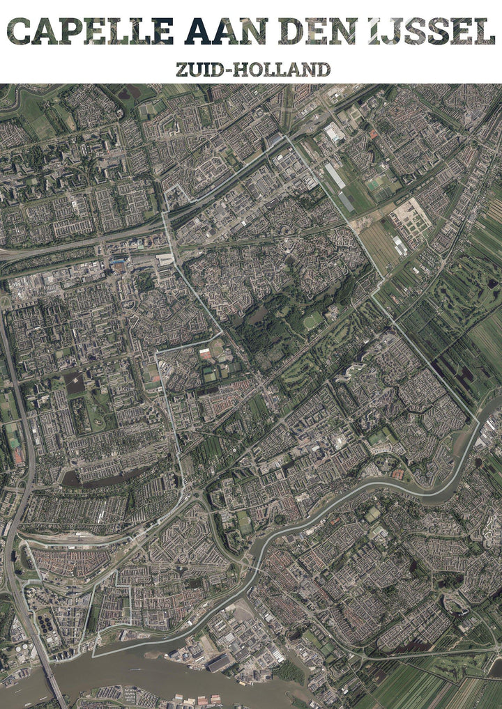 Luchtfoto van de gemeente Capelle aan den IJssel