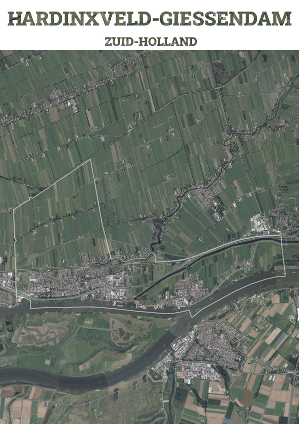 Luchtfoto van de gemeente Hardinxveld-Giessendam