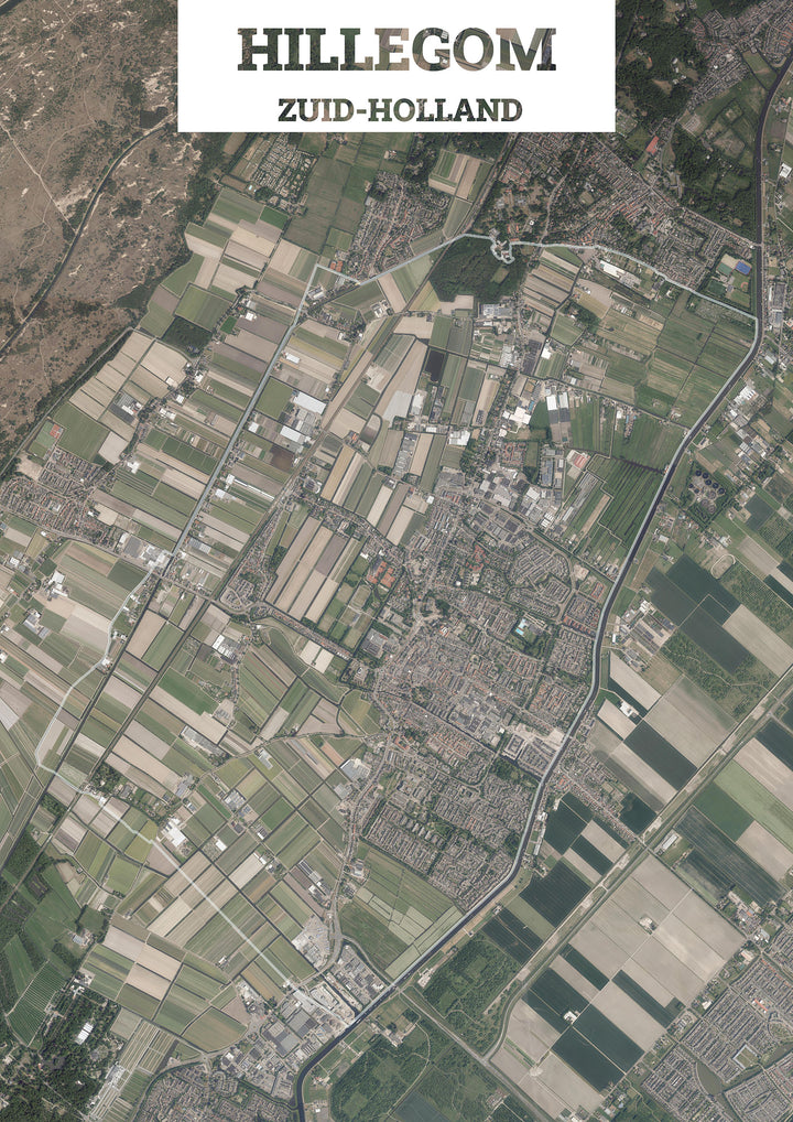 Luchtfoto van de gemeente Hillegom